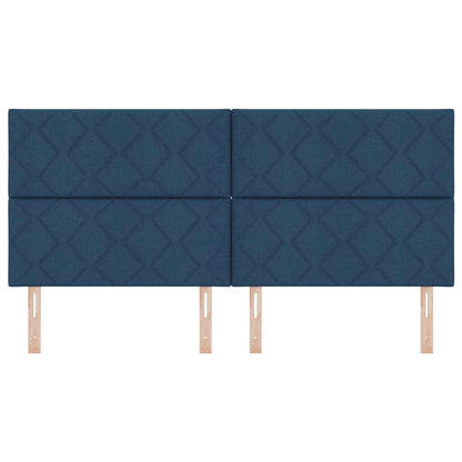 Testiera Blu 200 cm Tessuto