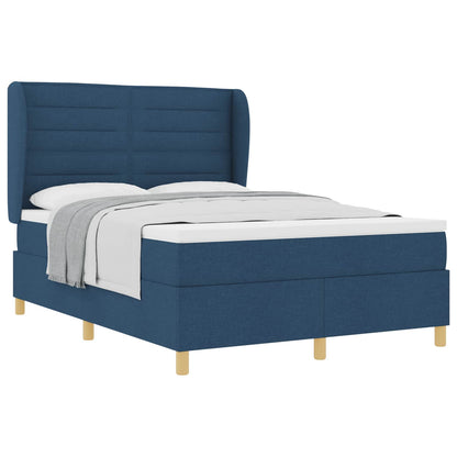 Letto a molle con materasso Blu 200 x 160 cm Tessuto