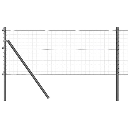 Palo della recinzione 26 pcs Grigio 3,2 x 3,2 x 120 cm