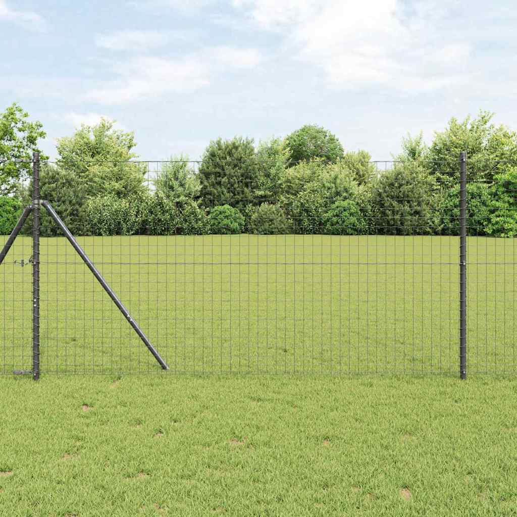 Palo della recinzione 26 pcs Grigio 3,2 x 3,2 x 150 cm