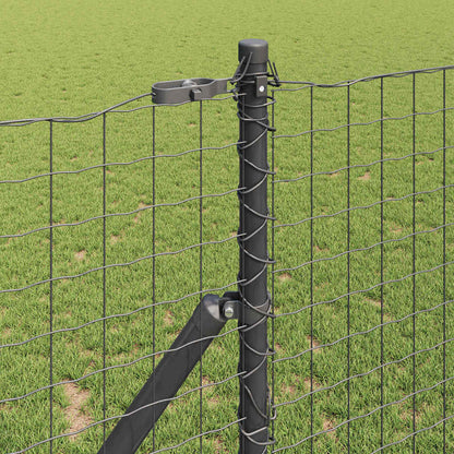 Palo della recinzione 26 pcs Grigio 3,2 x 3,2 x 170 cm