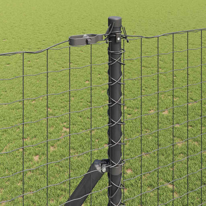 Palo della recinzione 52 pcs Grigio 3,2 x 3,2 x 200 cm