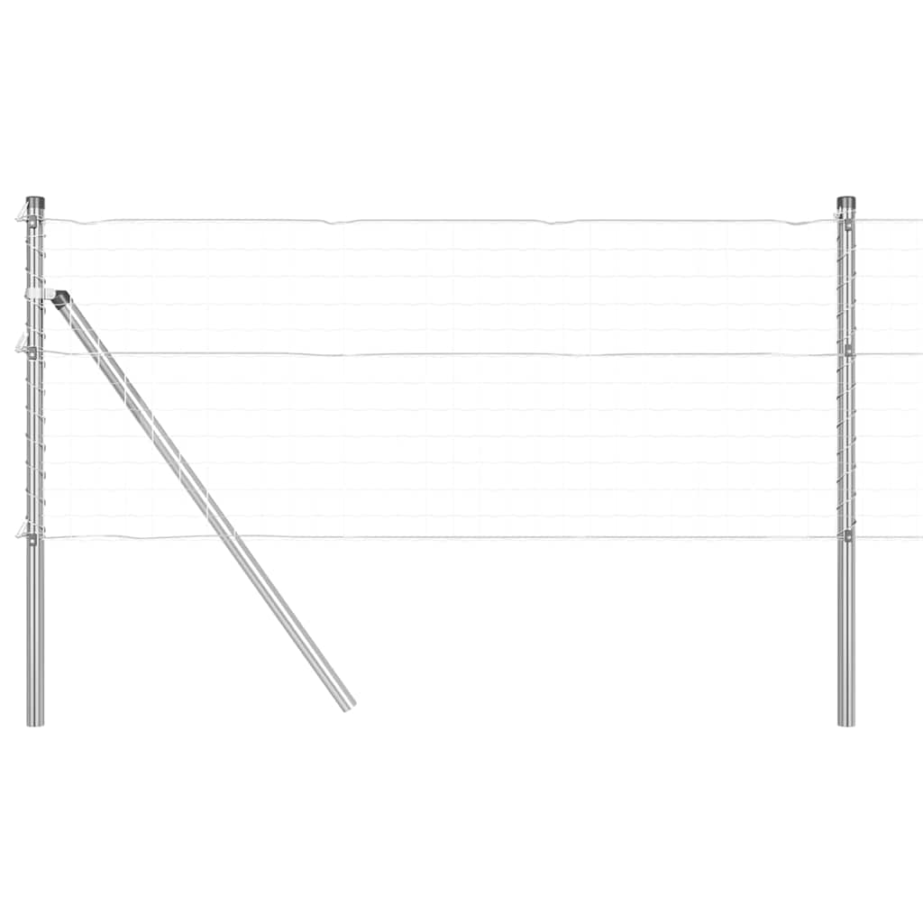 Palo della recinzione 52 pcs Grigio 3,2 x 3,2 x 100 cm