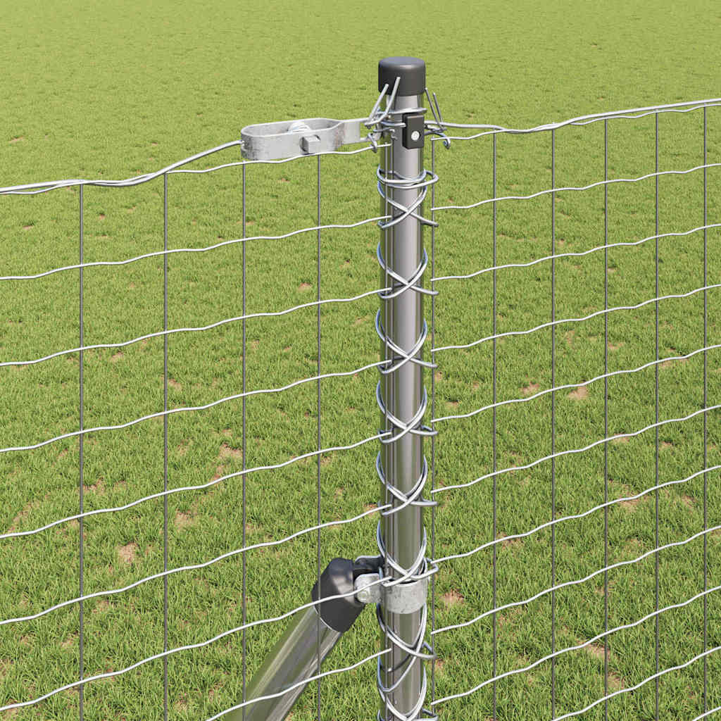 Palo della recinzione 52 pcs Grigio 3,2 x 3,2 x 200 cm