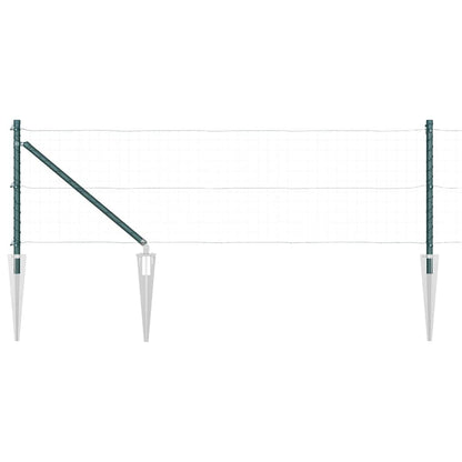 Palo della recinzione 26 pcs Grigio 3,2 x 3,2 x 145 cm
