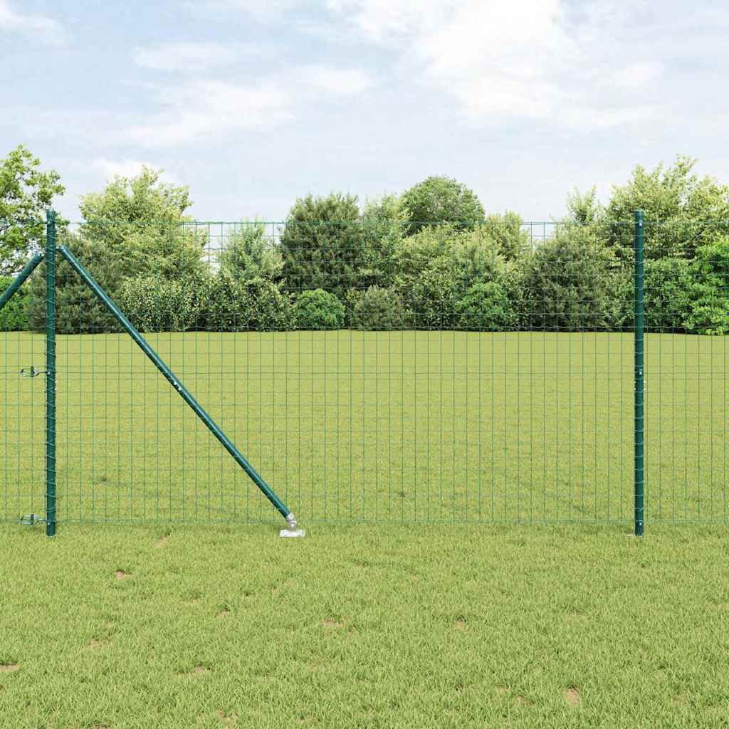 Palo della recinzione 26 pcs Grigio 3,2 x 3,2 x 140 cm