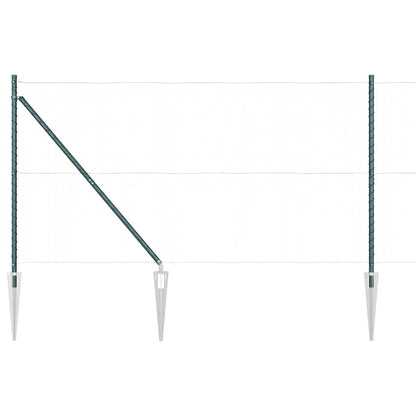 Palo della recinzione 26 pcs Grigio 3,2 x 3,2 x 140 cm