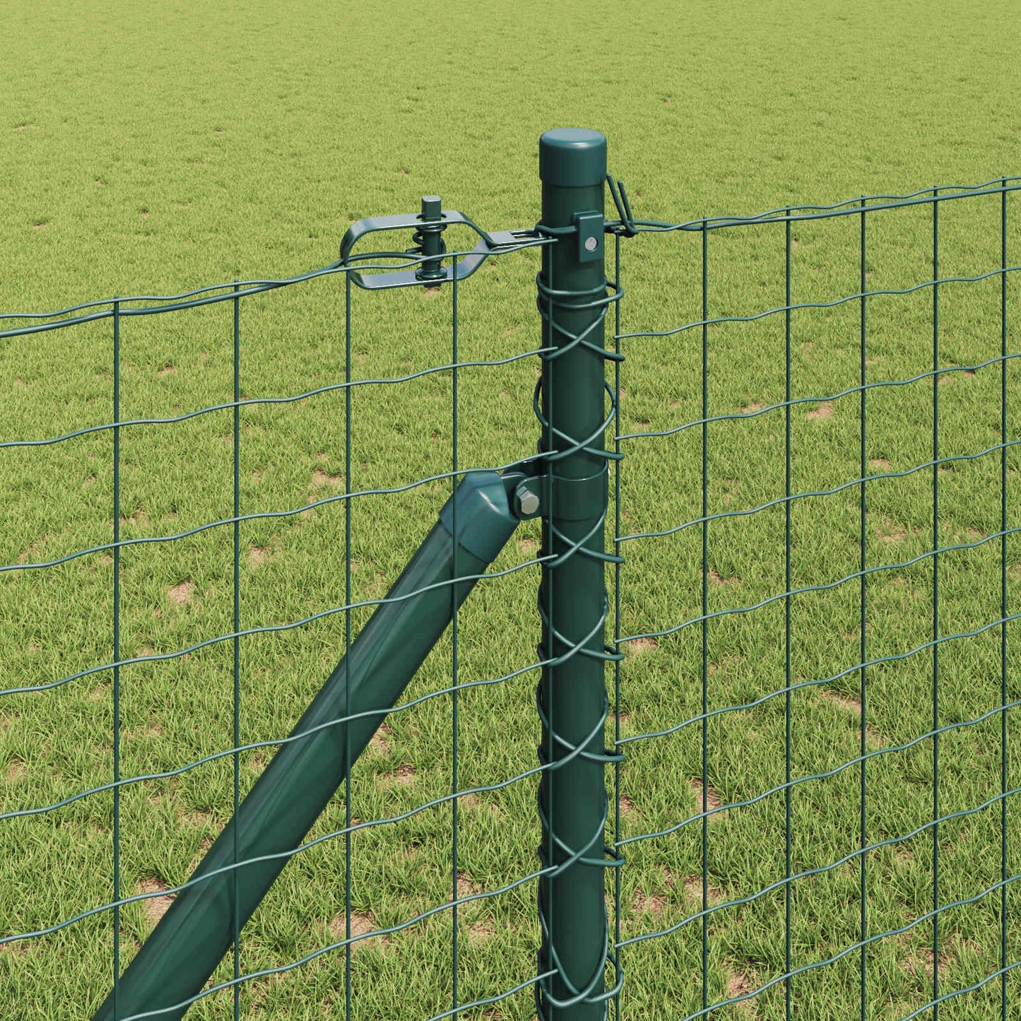 Palo della recinzione 26 pcs Grigio 3,2 x 3,2 x 205 cm