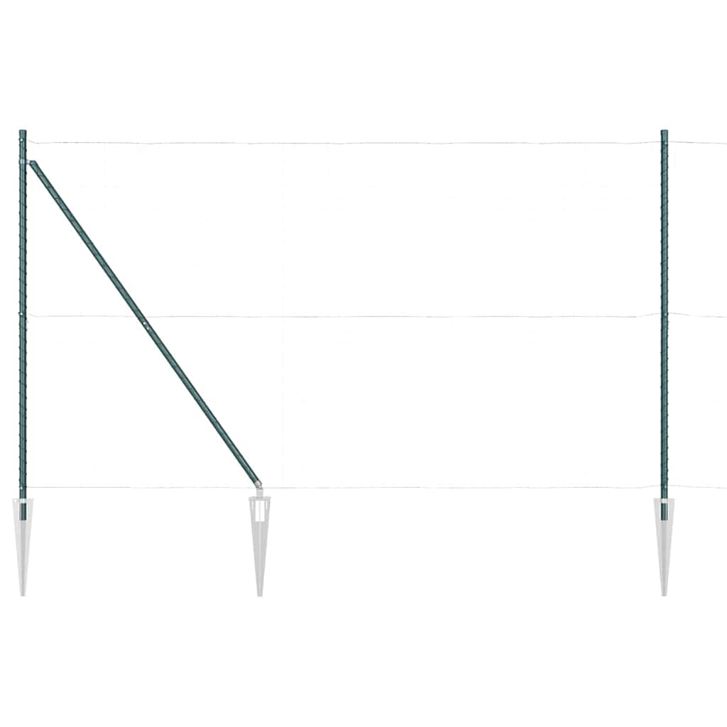 Palo della recinzione 52 pcs Grigio 3,2 x 3,2 x 215 cm