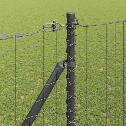Palo della recinzione 26 pcs Grigio 3,2 x 3,2 x 215 cm