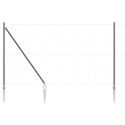 Palo della recinzione 26 pcs Grigio 3,2 x 3,2 x 225 cm