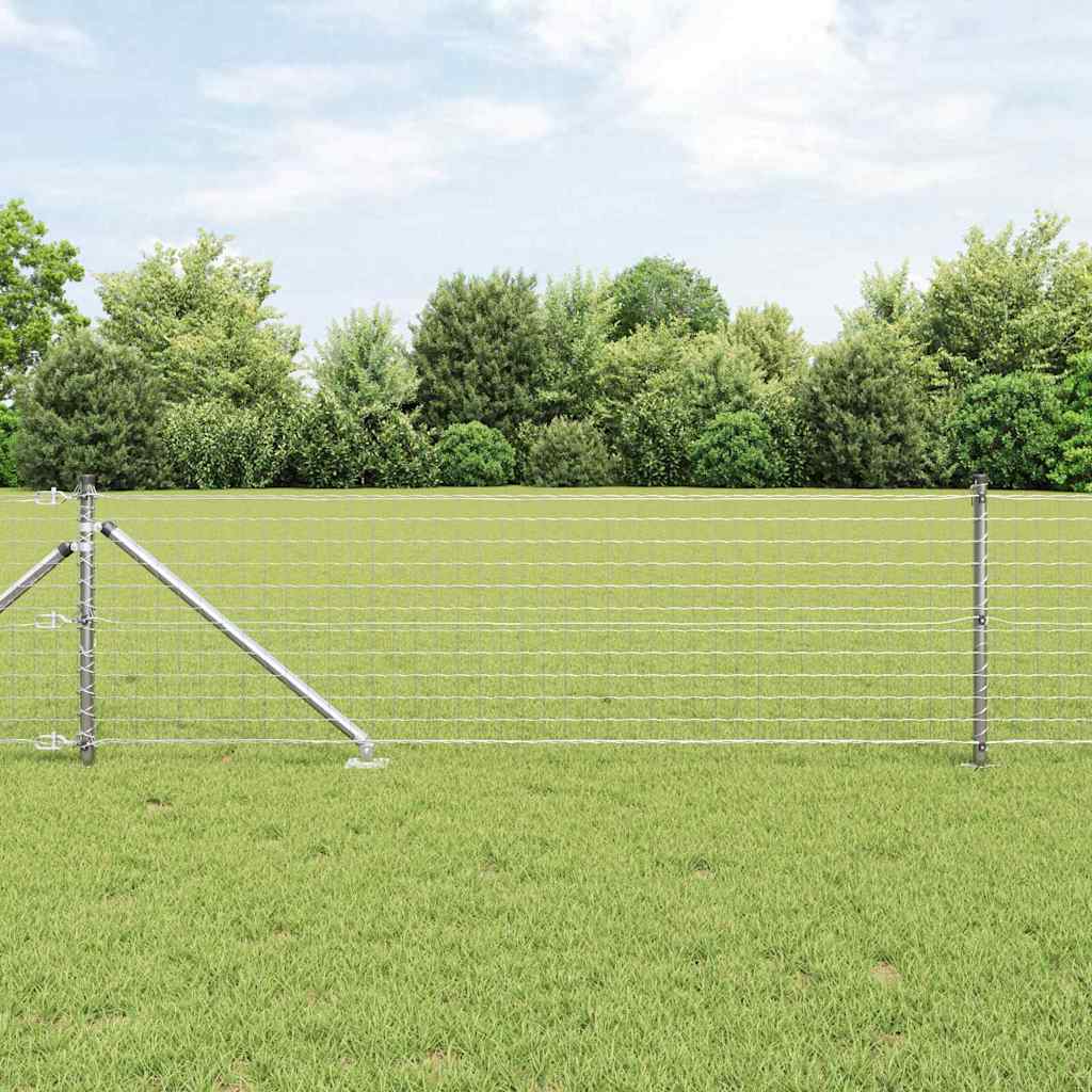 Palo della recinzione 52 pcs Grigio 3,2 x 3,2 x 165 cm