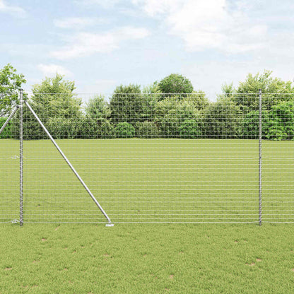Palo della recinzione 26 pcs Grigio 3,2 x 3,2 x 215 cm