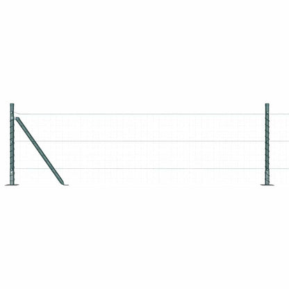 Palo della recinzione 26 pcs Grigio 3,2 x 3,2 x 50 cm