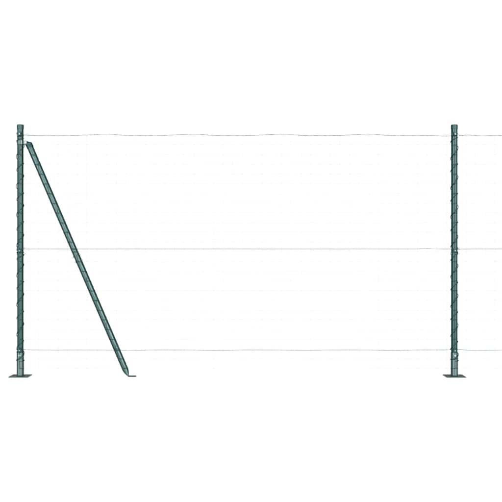 Palo della recinzione 26 pcs Grigio 3,2 x 3,2 x 150 cm