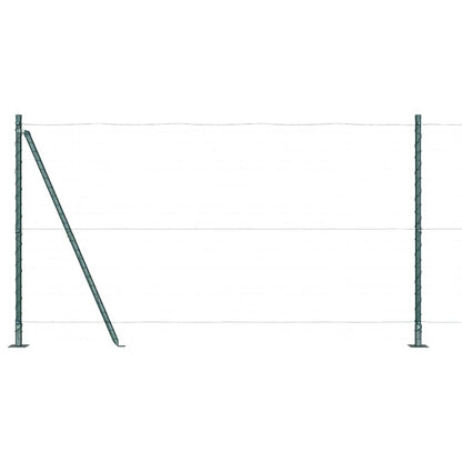 Palo della recinzione 52 pcs Grigio 3,2 x 3,2 x 150 cm