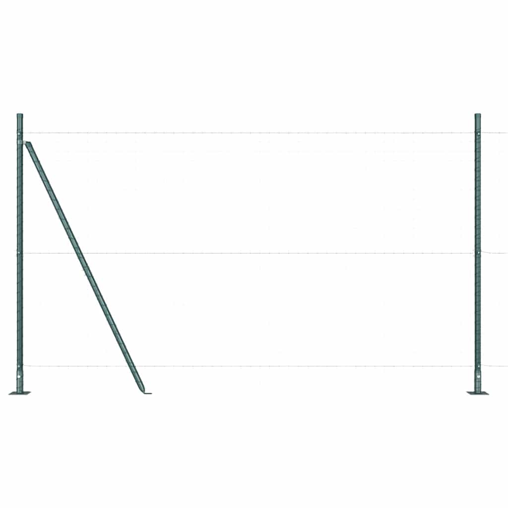Palo della recinzione 26 pcs Grigio 3,2 x 3,2 x 170 cm