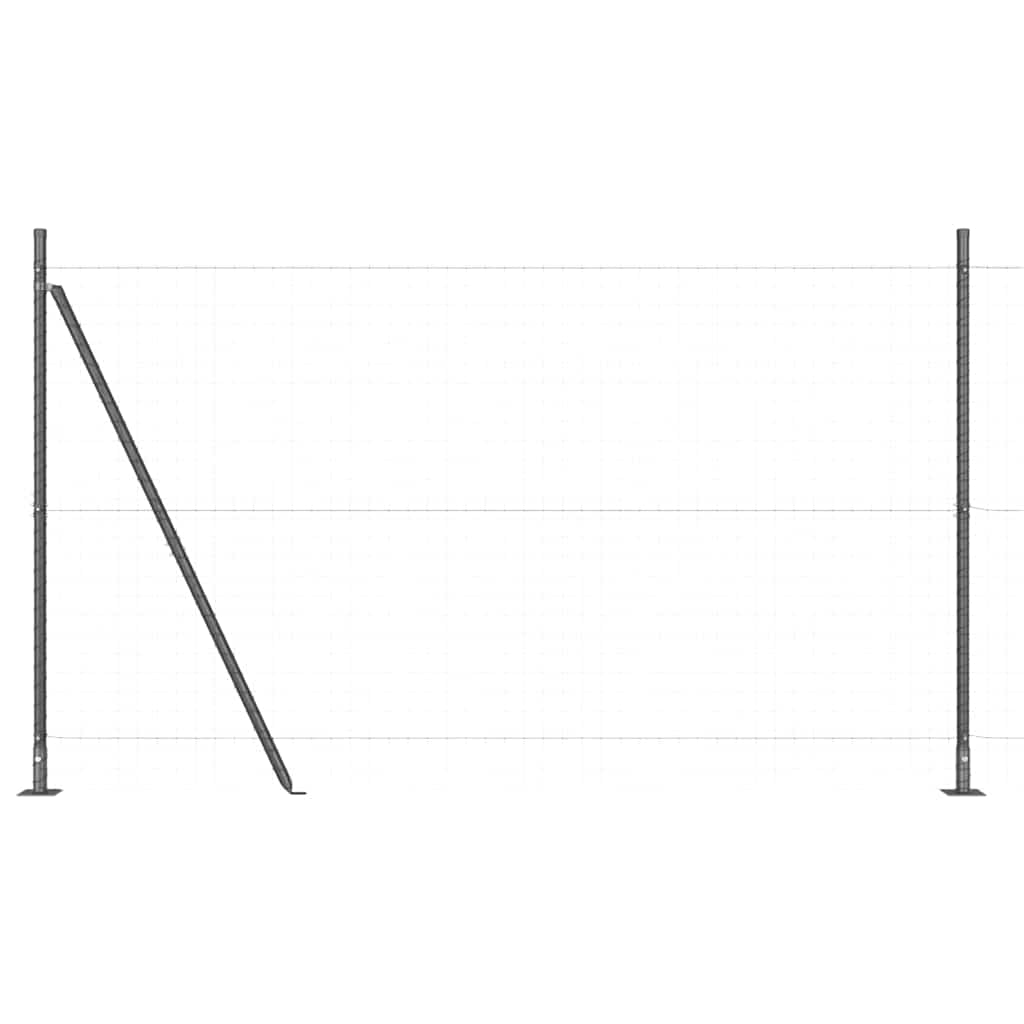 Palo della recinzione 26 pcs Grigio 3,2 x 3,2 x 160 cm