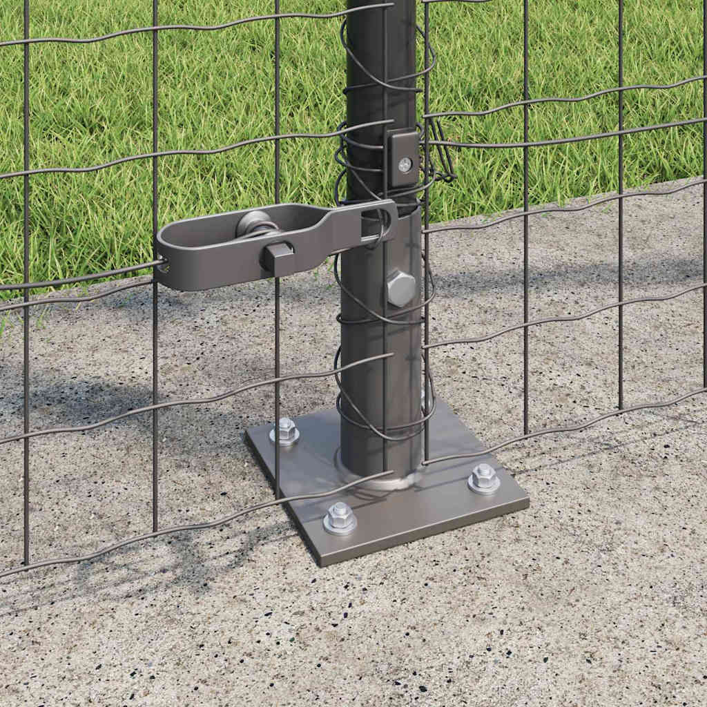 Palo della recinzione 26 pcs Grigio 3,2 x 3,2 x 170 cm