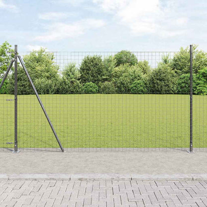 Palo della recinzione 26 pcs Grigio 3,2 x 3,2 x 170 cm