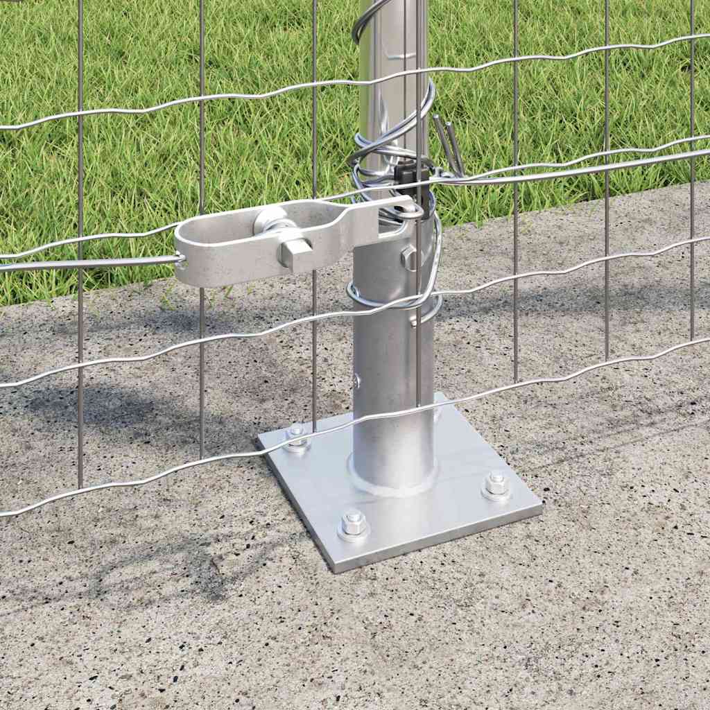 Palo della recinzione 26 pcs Grigio 3,2 x 3,2 x 130 cm