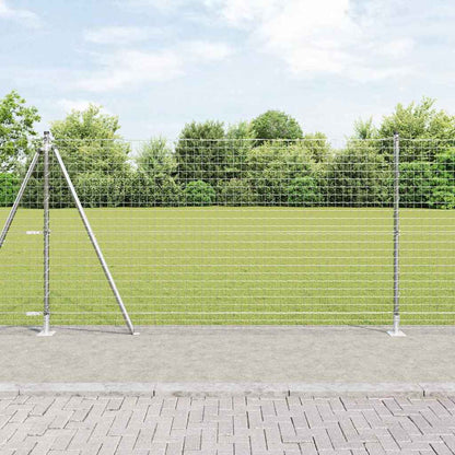 Palo della recinzione 26 pcs Grigio 3,2 x 3,2 x 130 cm