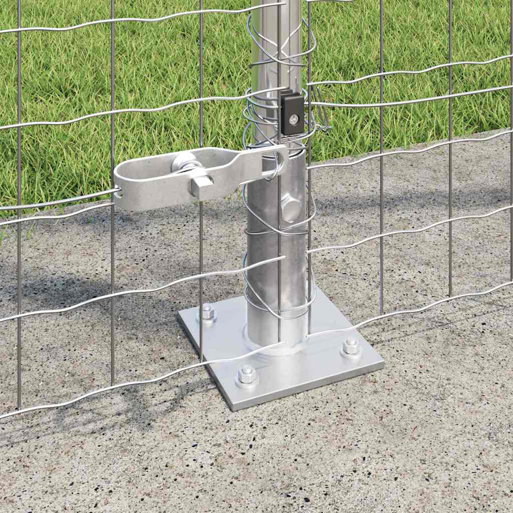 Palo della recinzione 26 pcs Grigio 3,2 x 3,2 x 160 cm