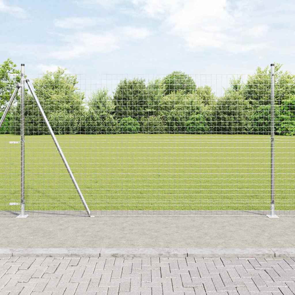 Palo della recinzione 26 pcs Grigio 3,2 x 3,2 x 170 cm