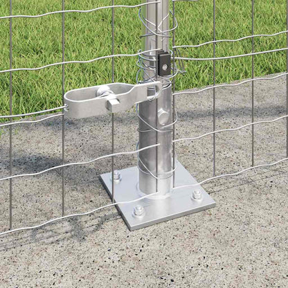 Palo della recinzione 52 pcs Grigio 3,2 x 3,2 x 88,5 cm