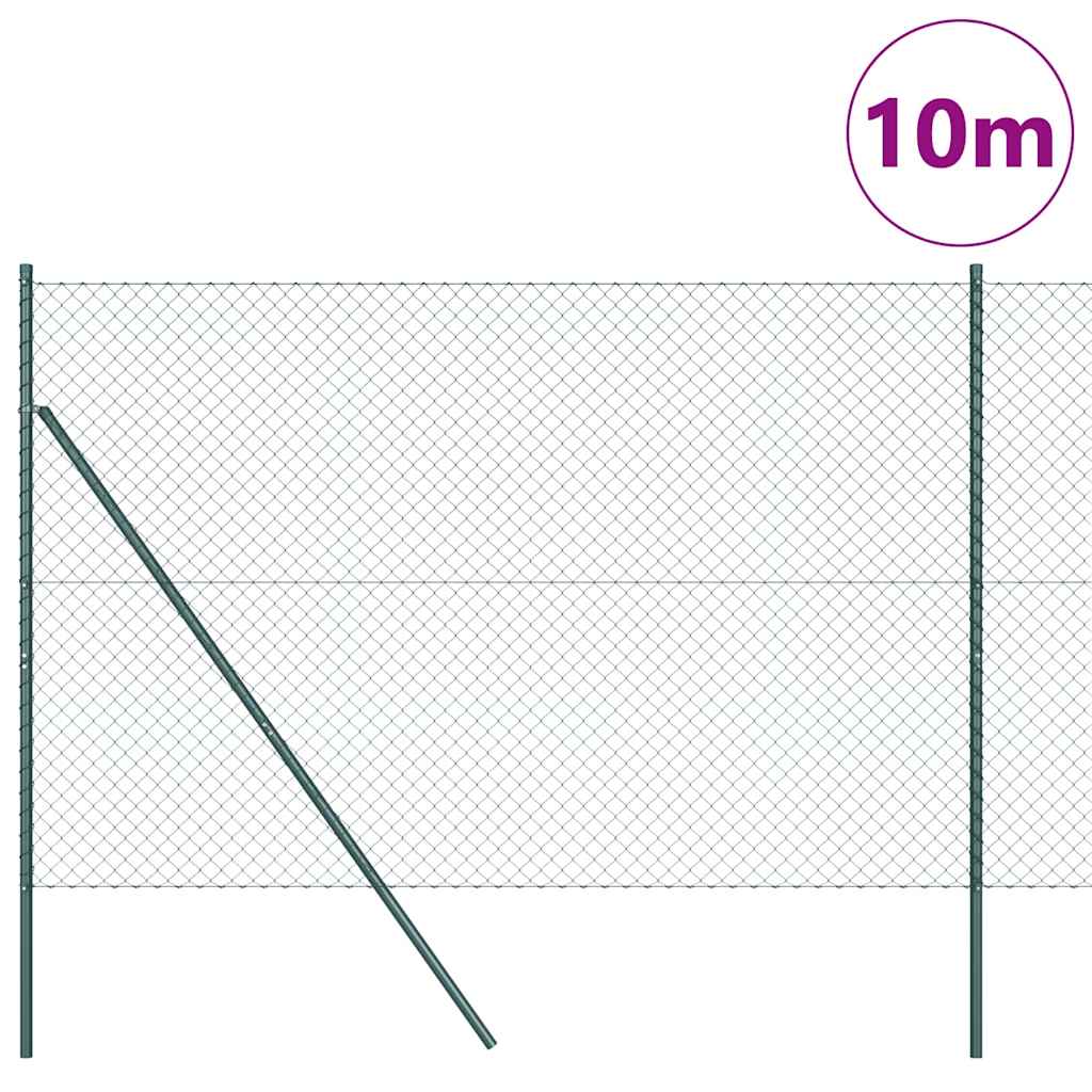 Palo della recinzione Verde 10 x 1,6 m (rete 40 x 40 mm)