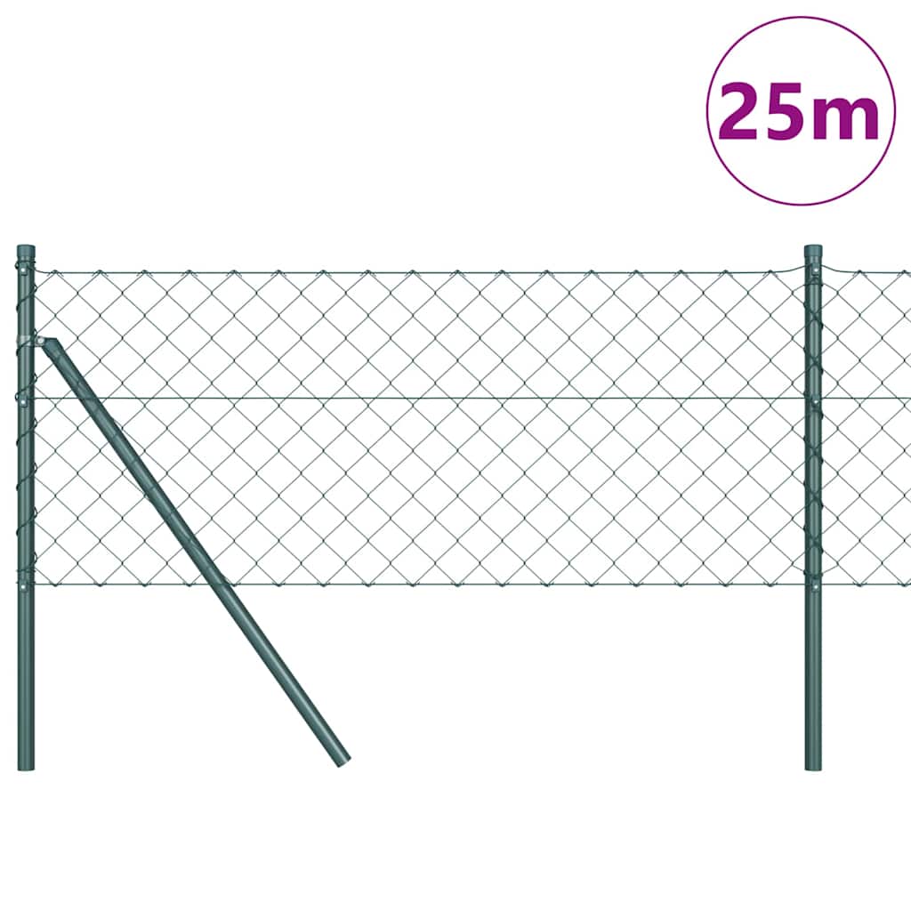 Palo della recinzione Verde 25 x 0,4 m (rete 60 x 60 mm)
