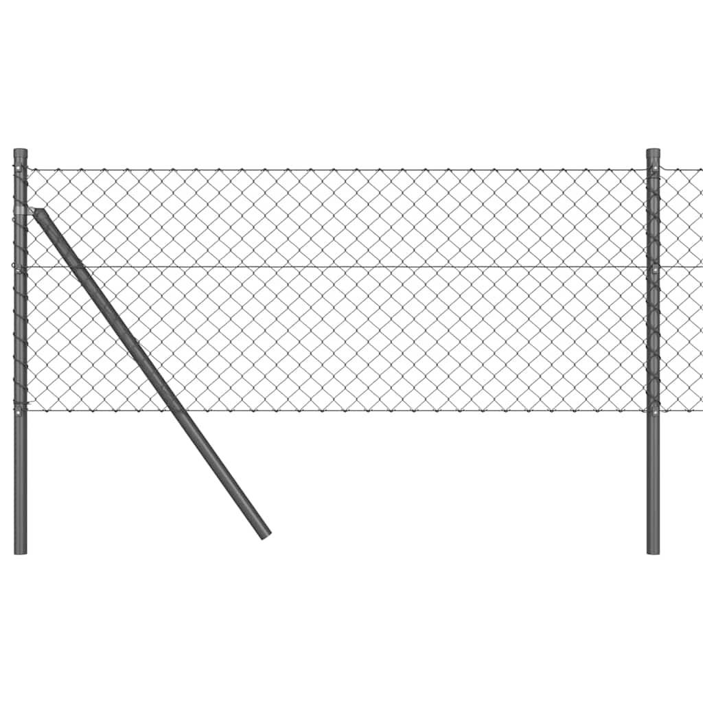 Palo della recinzione Grigio 10 x 0,4 m (maglia 40 x 40 mm)