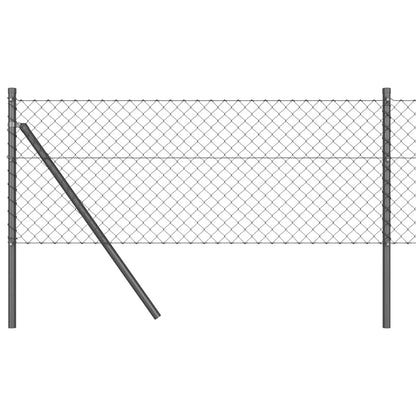 Palo della recinzione Grigio 10 x 0,6 m (rete 40 x 40 mm)