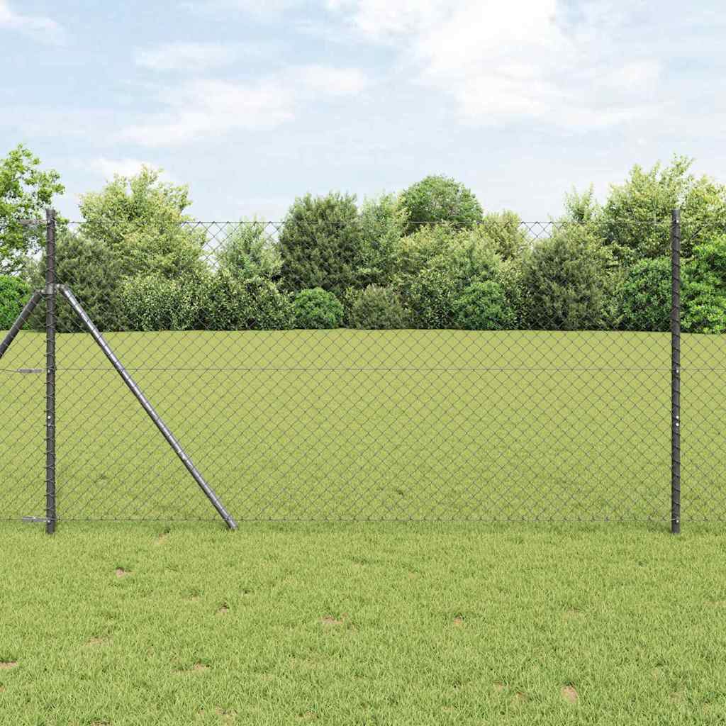 Palo della recinzione Grigio 10 x 1 m (rete 40 x 40 mm)