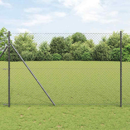 Palo della recinzione Grigio 10 x 1,5 m (maglia 40 x 40 mm)