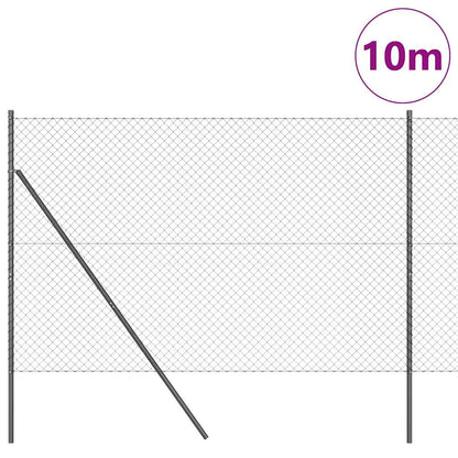 Palo della recinzione Grigio 10 x 1,5 m (maglia 40 x 40 mm)