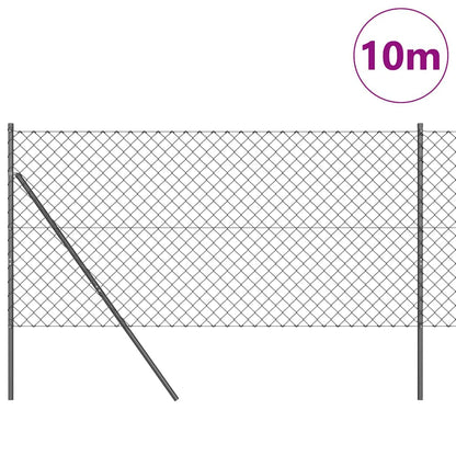 Palo della recinzione Grigio 10 x 1 m (rete 60 x 60 mm)