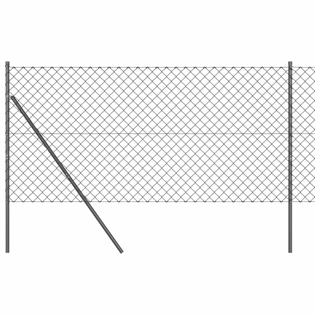 Palo della recinzione Grigio 10 x 1,2 m (maglie 60 x 60 mm)
