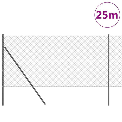Palo della recinzione Grigio 25 x 1 m (rete da 40 x 40 mm)