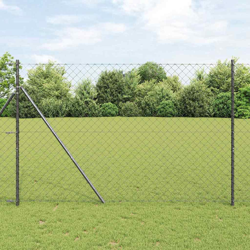 Palo della recinzione Grigio 25 x 1,5 m (mesh 60 x 60 mm)
