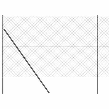 Palo della recinzione Grigio 25 x 1,6 m (maglia 60 x 60 mm)
