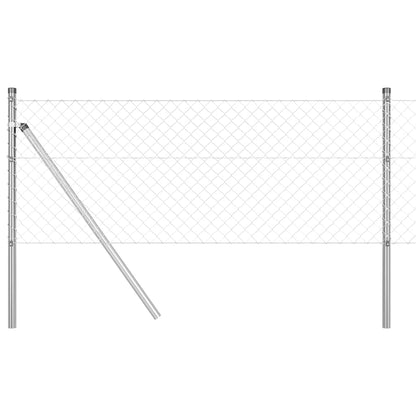 Palo della recinzione Argento 10 x 0,4 m (maglia 40 x 40 mm)