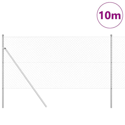Palo della recinzione Argento 10 x 1,2 m (rete 40 x 40 mm)