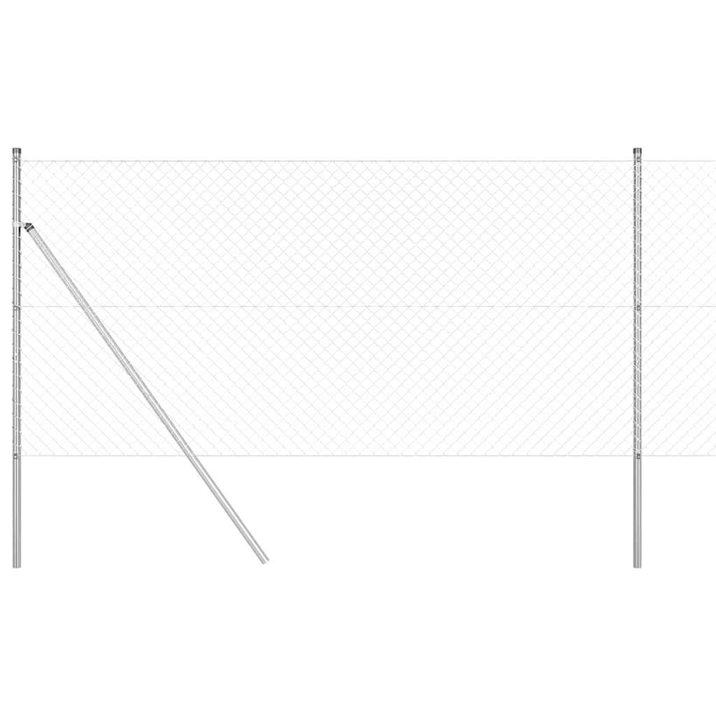 Palo della recinzione Argento 10 x 1,4 m (rete 40 x 40 mm)