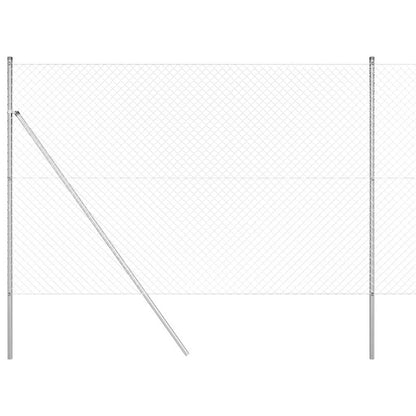Palo della recinzione Argento 10 x 1,5 m (maglia 40 x 40 mm)