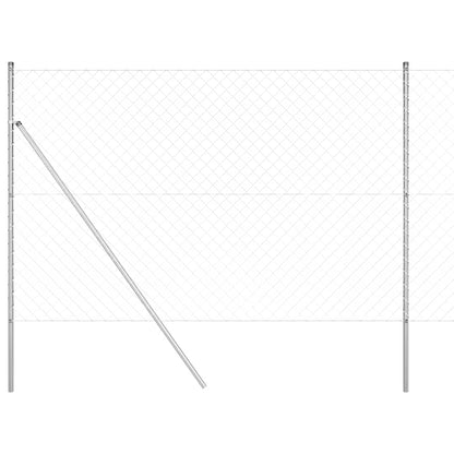 Palo della recinzione Argento 10 x 1,5 m (maglia 60 x 60 mm)