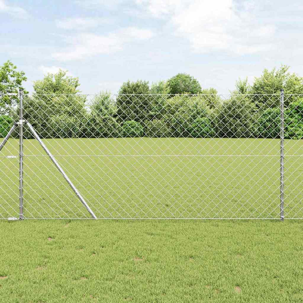 Palo della recinzione Argento 25 x 1 m (rete 60 x 60 mm)