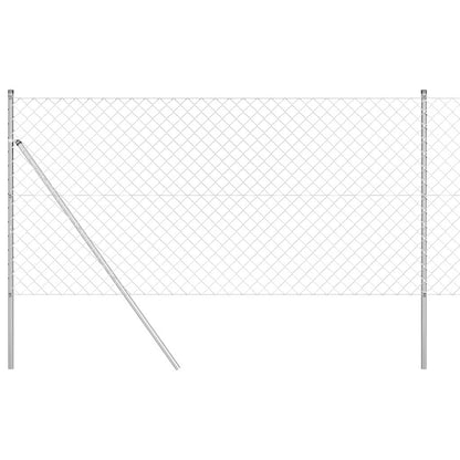 Palo della recinzione Argento 25 x 1,2 m (maglie 60 x 60 mm)