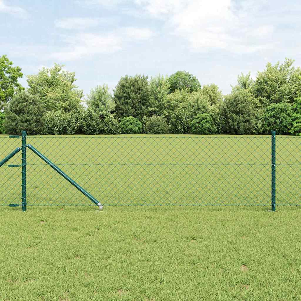 Palo della recinzione Verde 10 x 0,6 m (rete 40 x 40 mm)