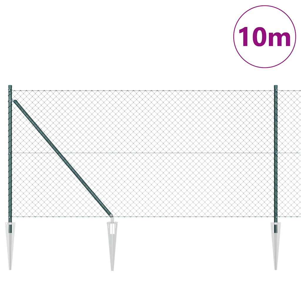 Palo della recinzione Verde 10 x 1 m (rete 40 x 40 mm)